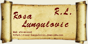 Rosa Lungulović vizit kartica